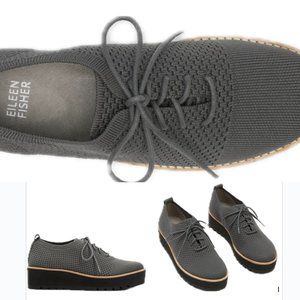 Eileen Fischer Eddy Oxford Platform Shoes